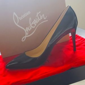 BRAND NEW BLACK, PIGALLE 85 PATENT - WOMEN SHOES - CHRISTIAN LOUBOUTIN